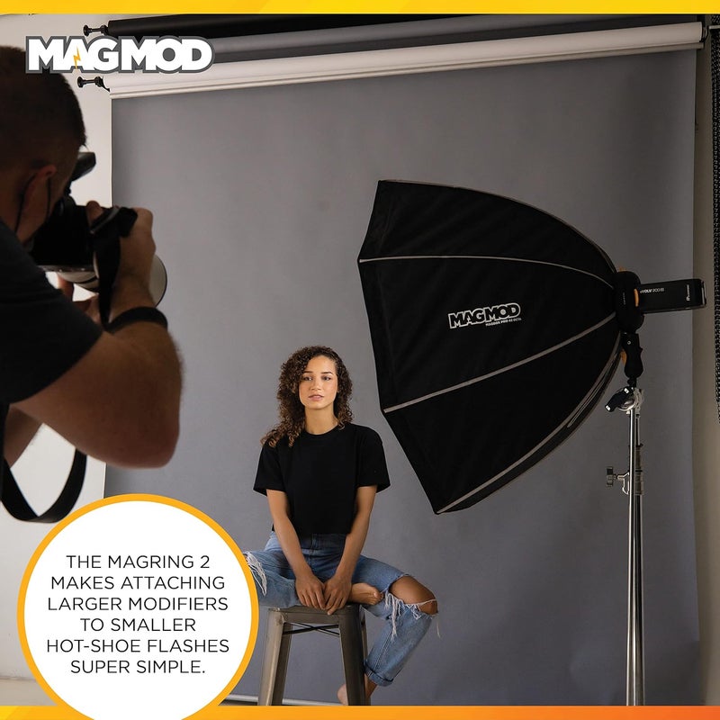 MAGMOD MagRing 2 Softbox Mount by , Photography Lighting MagBox Accessory, Modular Speedlite Base, New and Improved Magnetic Speedring - Image 4